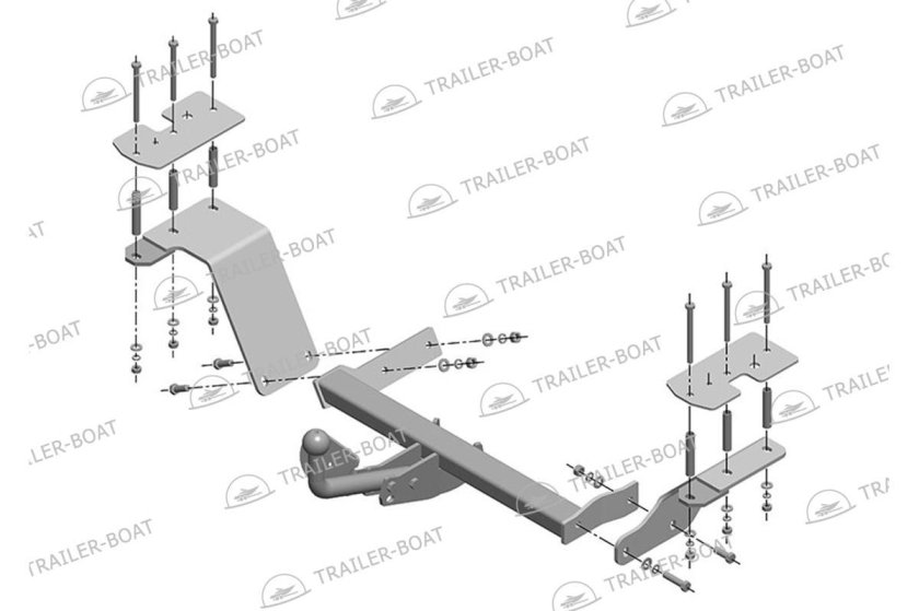 Фаркоп на Chevrolet Rezzo dw05