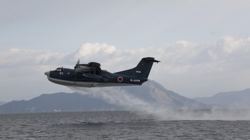 Самолета-амфибии SHINMAYWA us-2