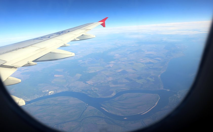Вид из окна самолета