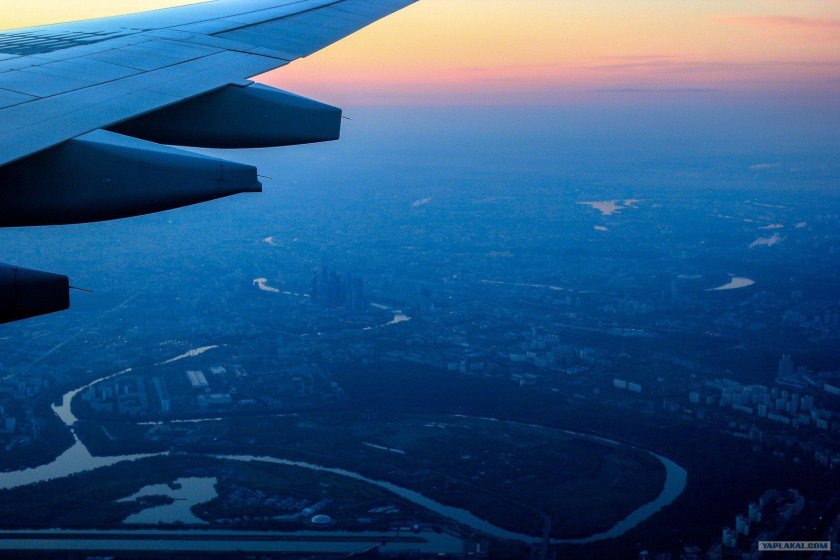 Вид из окна самолета