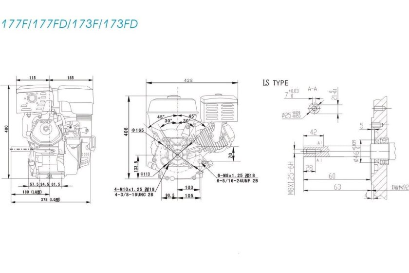 Шкив для двигателя Лифан 25 мм