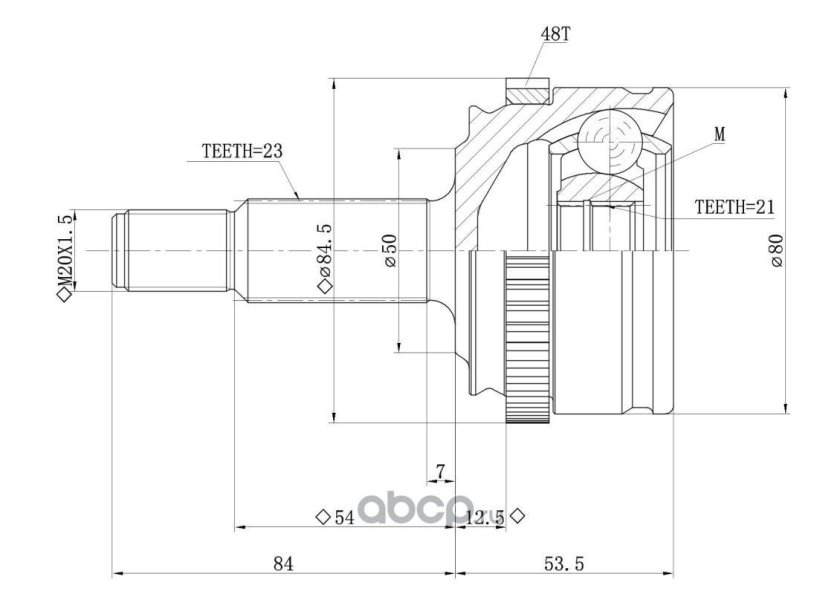Шрус наружный Киа Церато 2