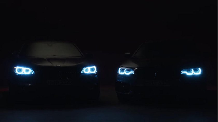 BMW f10 в темноте