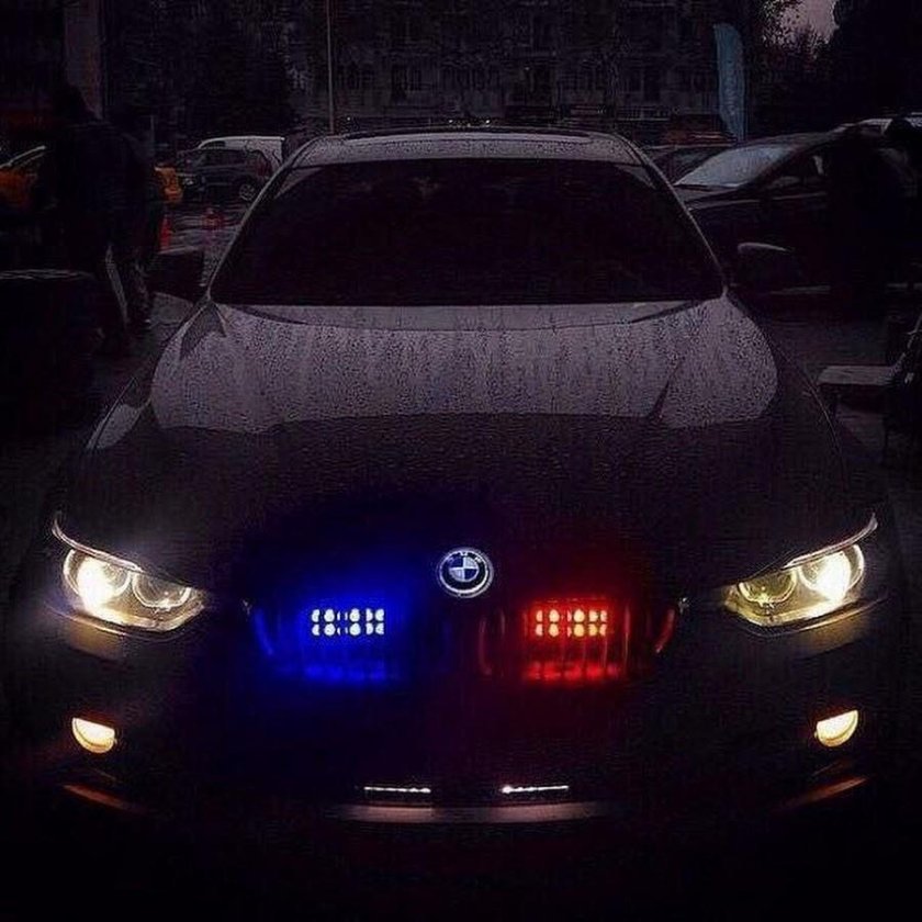 BMW e60 с стробоскопами