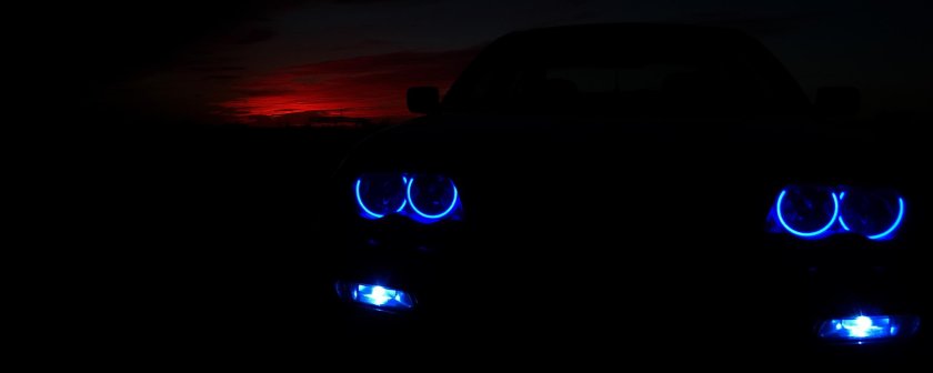 BMW e60 в темноте