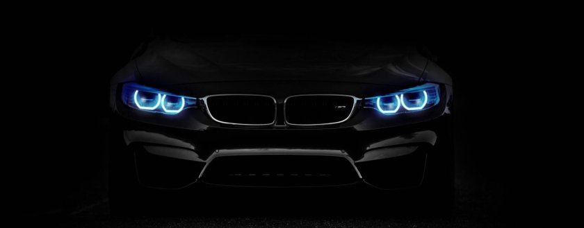 Фары БМВ В темноте обои