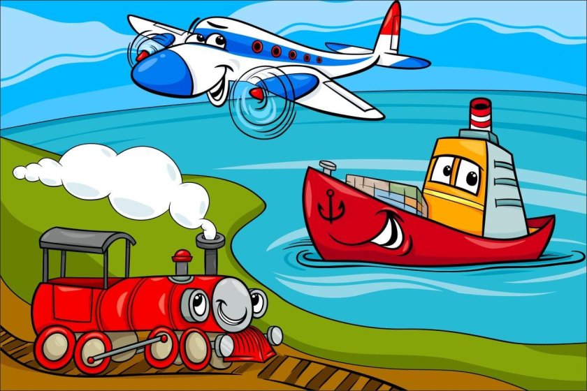 Корабль самолет для детей