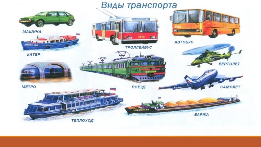 Виды транспорта