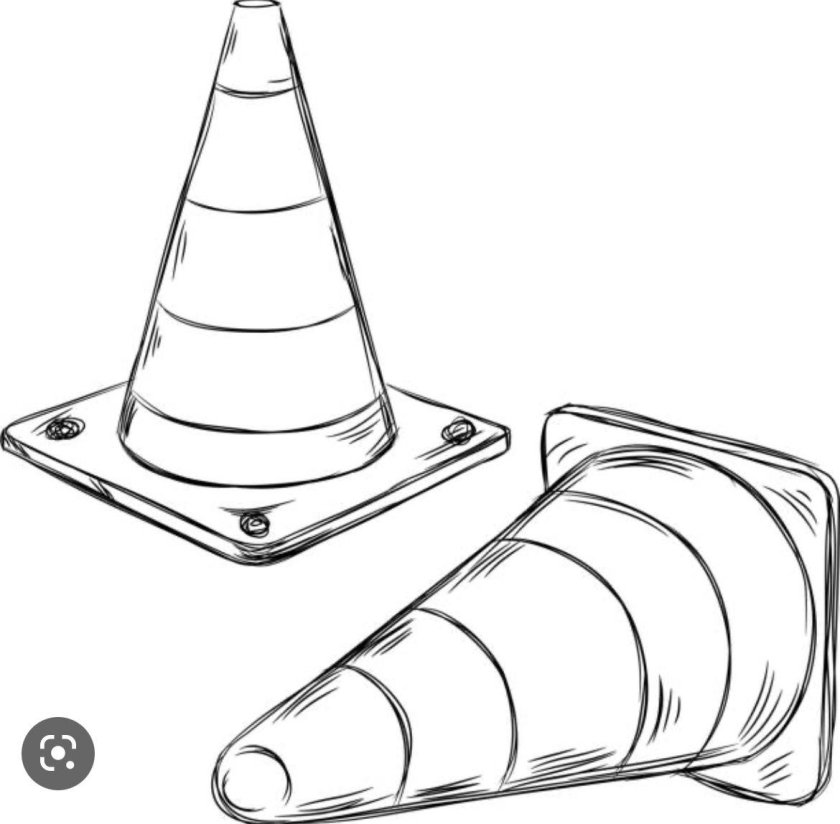 Конус раскраска