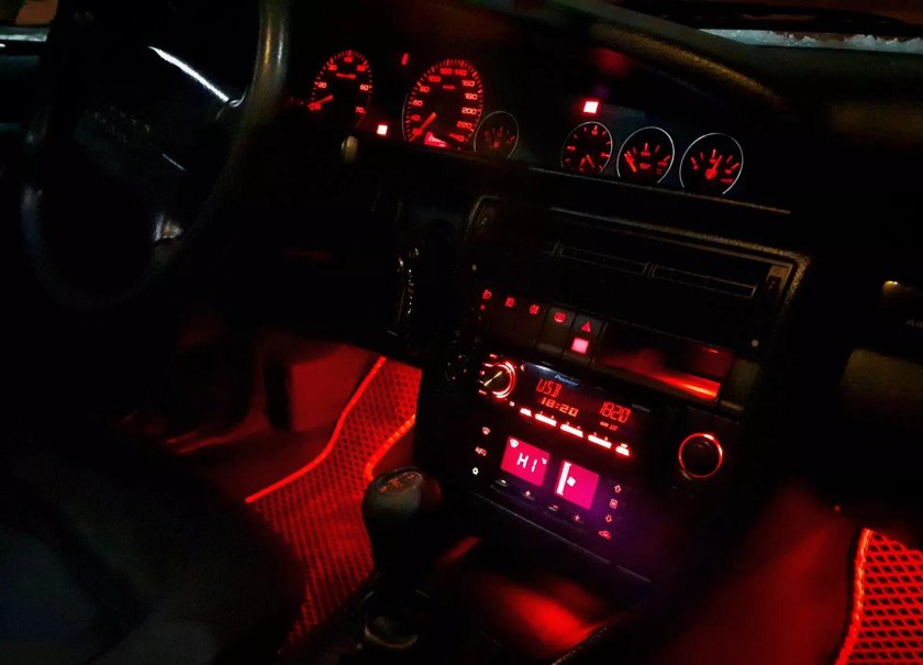 Ауди 80 б3 подсветка кнопок