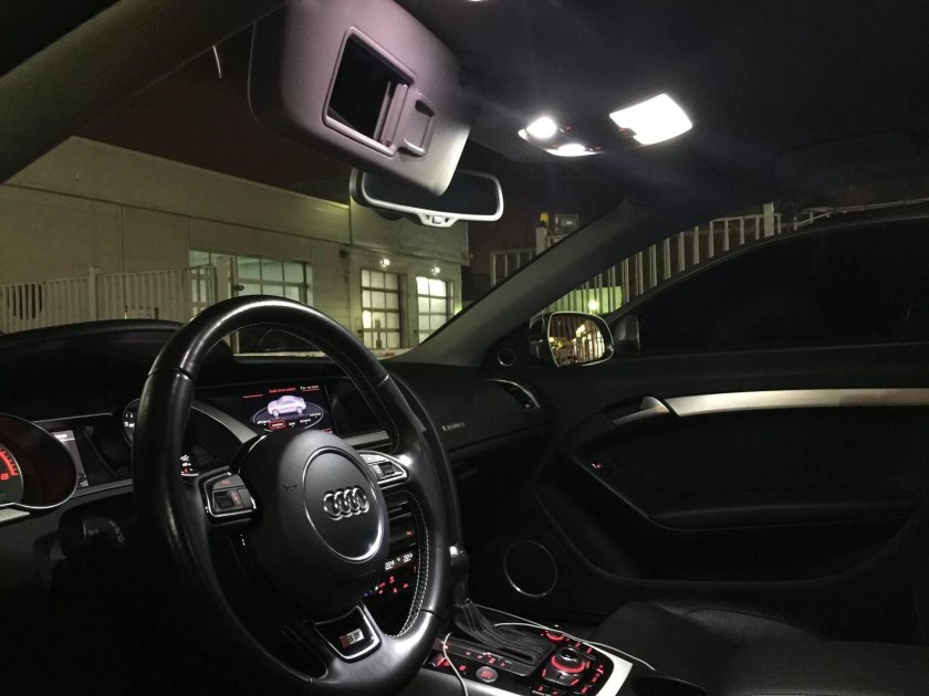Подсветка салона Ауди а6 с7