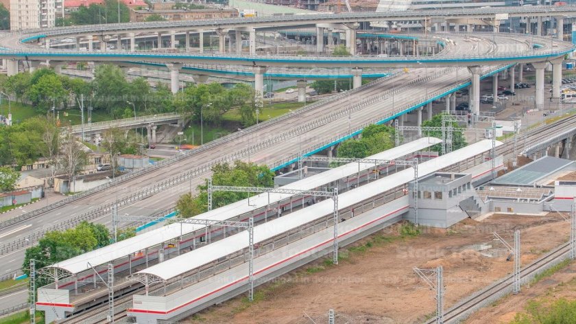 Станционный дом на железной дороге Шелепиха хорошего Москва