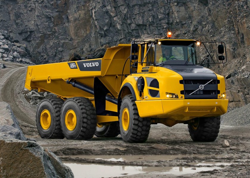 Шарнирно сочлененные самосвалы Volvo