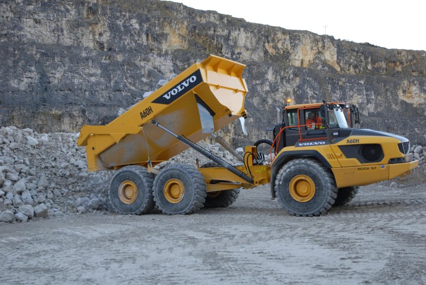 Сочленённый самосвал Volvo a60h
