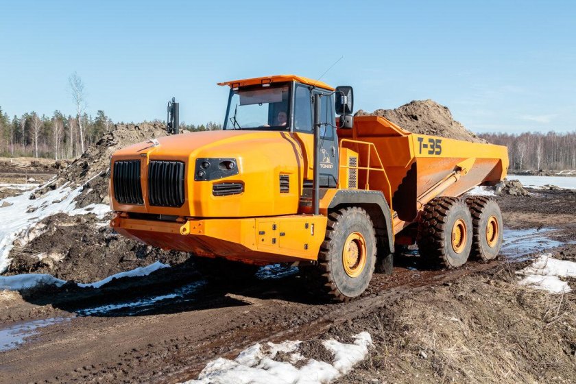 Сочлененный самосвал Тонар т-35