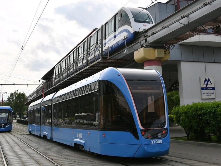 ВДНХ трамвай монорельс