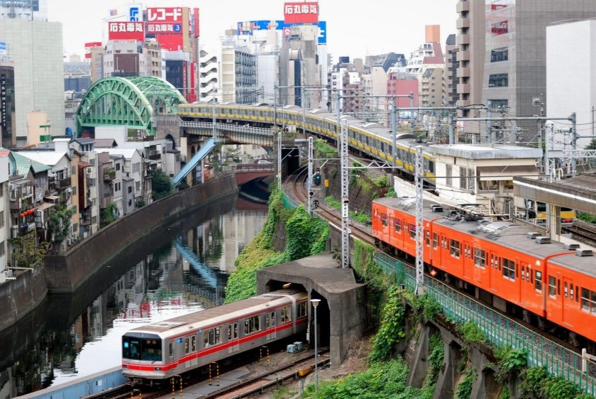 Япония, Токио — Осака железная дорога