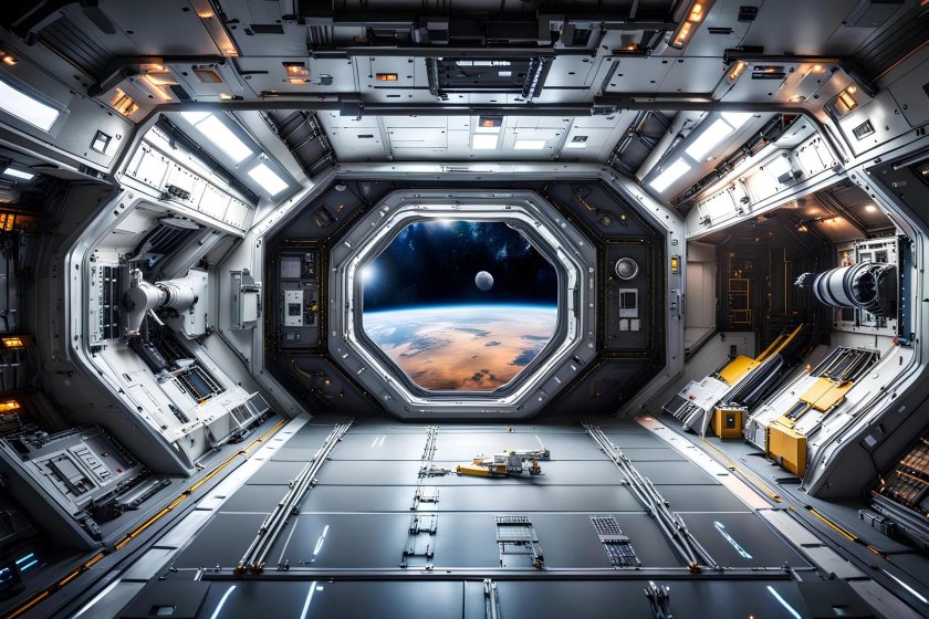 Космический корабль внутри