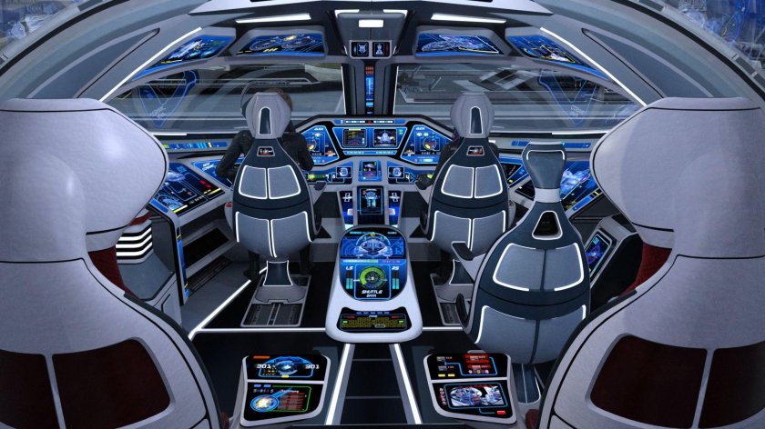 Sci Fi кабина космического корабля