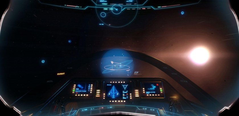 Star Citizen HUD корабля