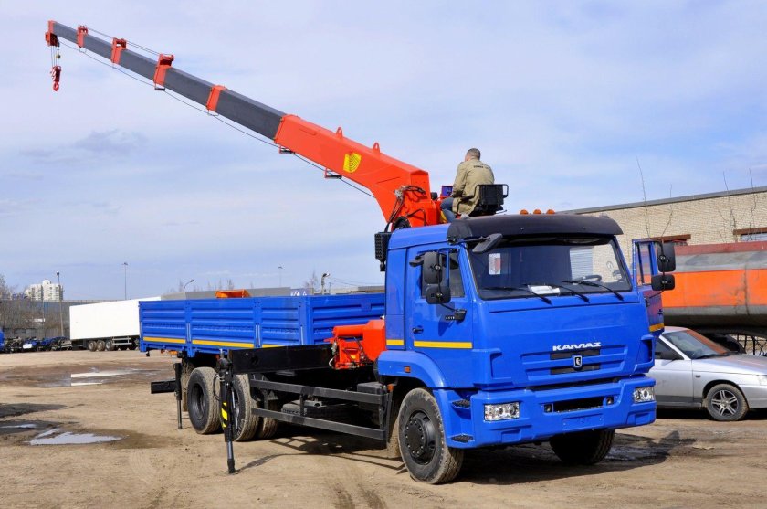 Кран борт КАМАЗ 65117