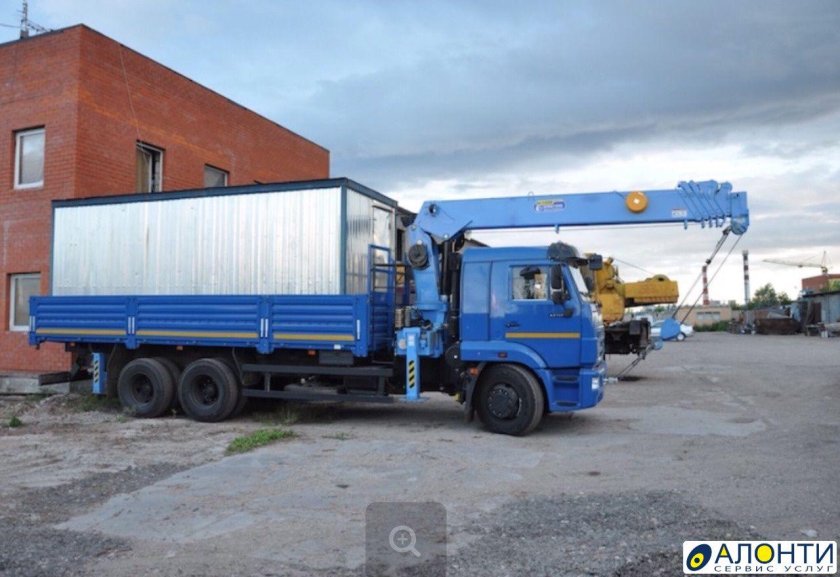 Манипулятор КАМАЗ 10т борт 7т стрела