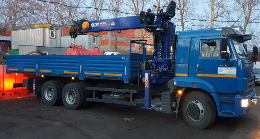 Манипулятор КАМАЗ стрела 7 тонн борт 10