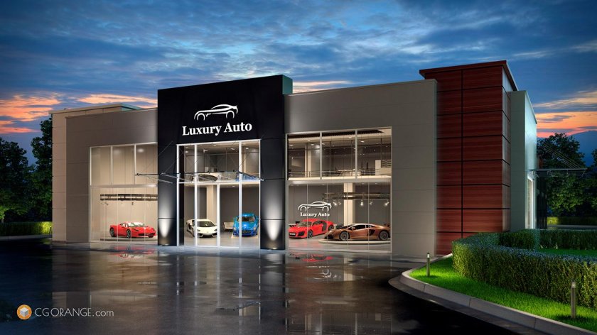 Автосалон архитектура