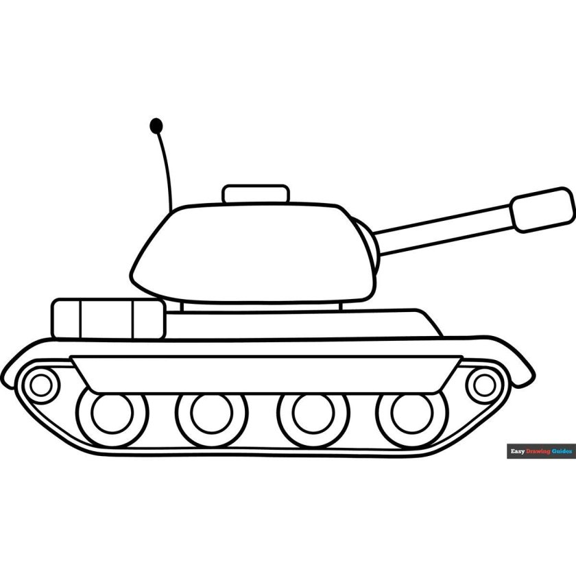 Танк для рисования детям