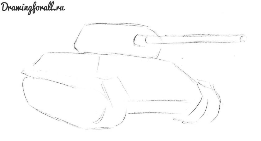 Танк т-34 рисунок