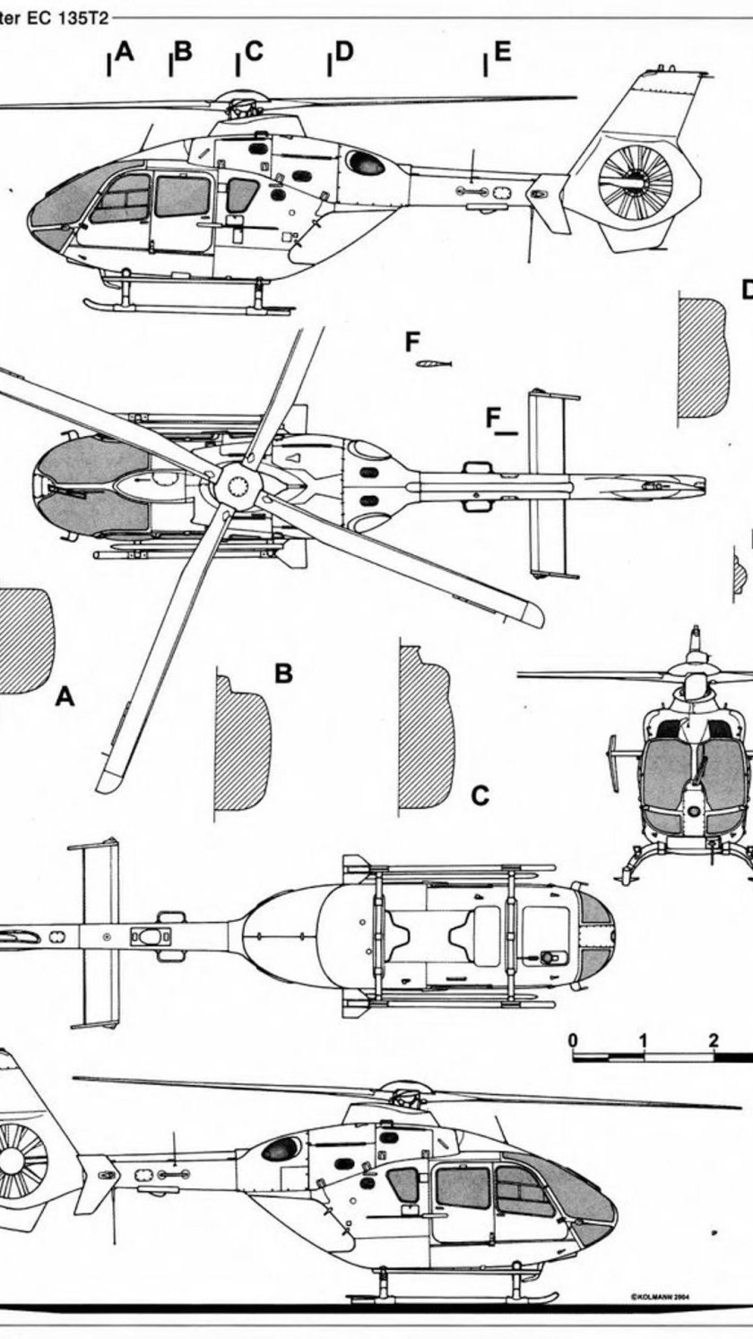 Eurocopter ec135 чертеж