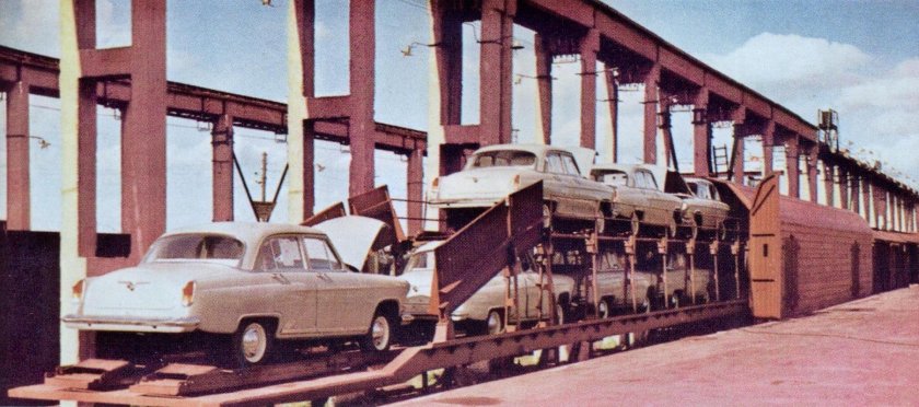 Вагон автовоз СССР