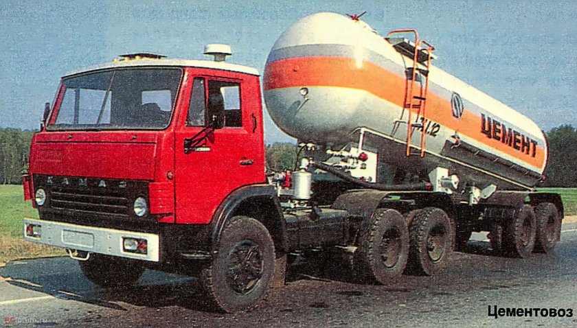 КАМАЗ 5410 С полуприцепом цементовоз