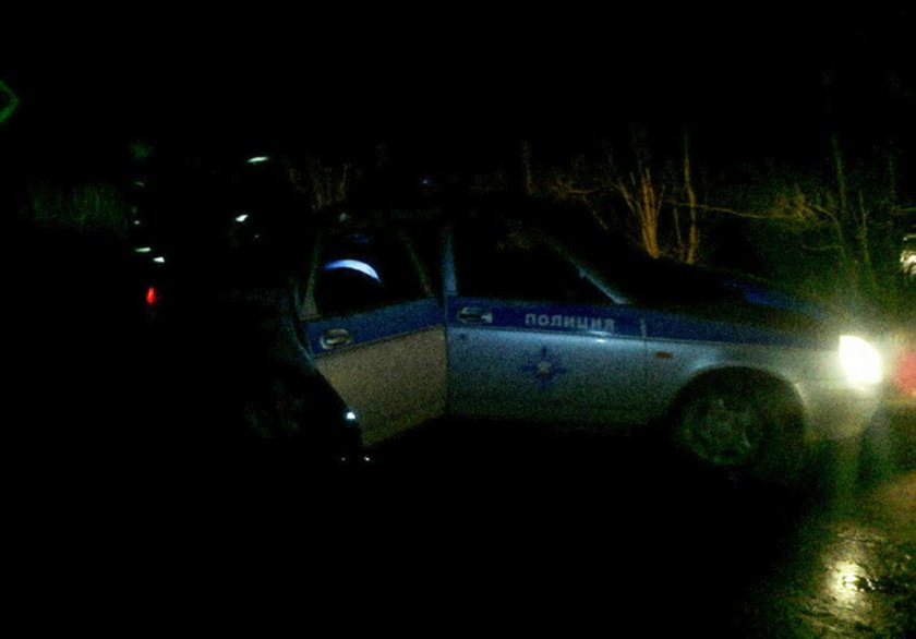 Машина ДПС ночью