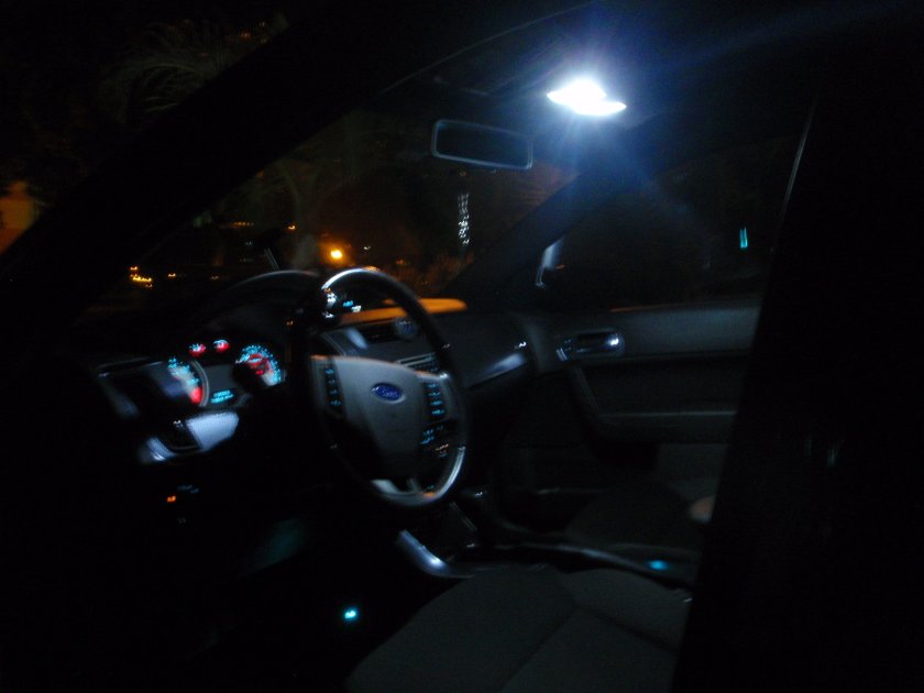 Форд фокус 2 салон ночью
