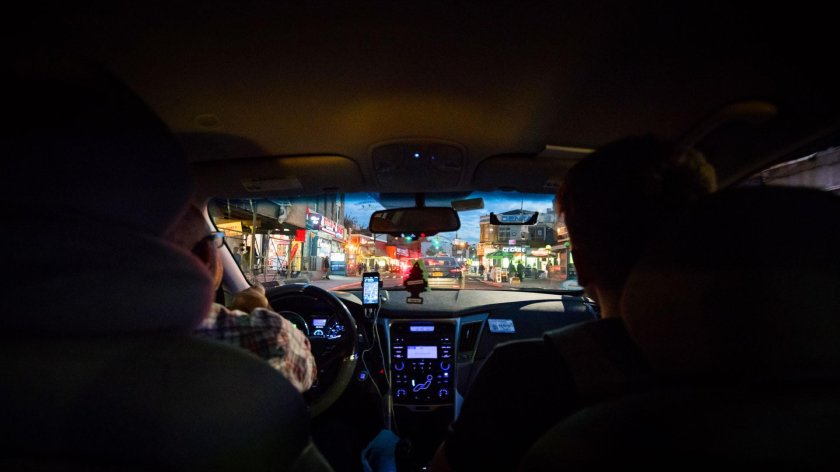 Вид с заднего сиденья