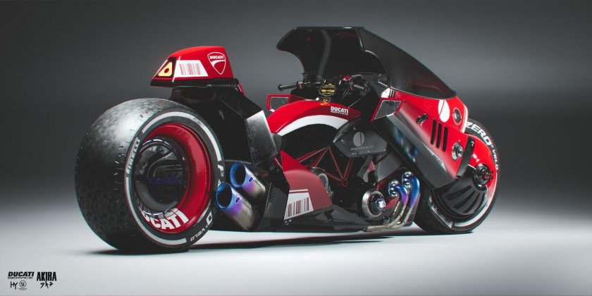 Cyberpunk 2077 мотоцикл Акира