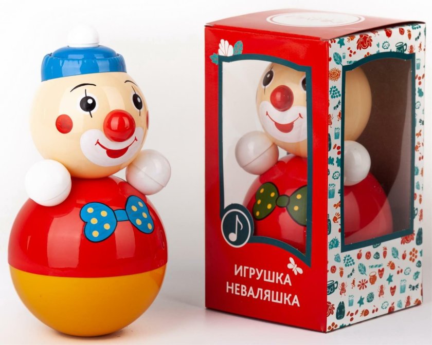 Игрушка клоун неваляшка