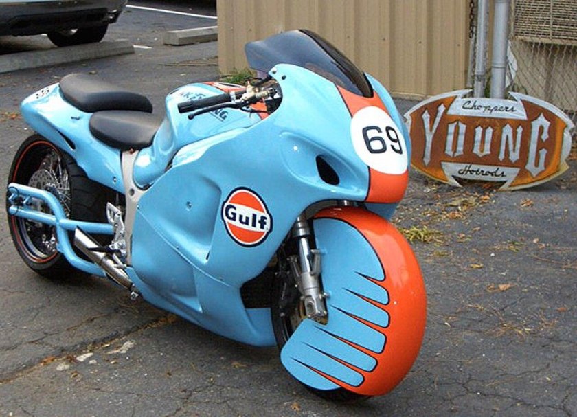 Suzuki Hayabusa Orange Custom
