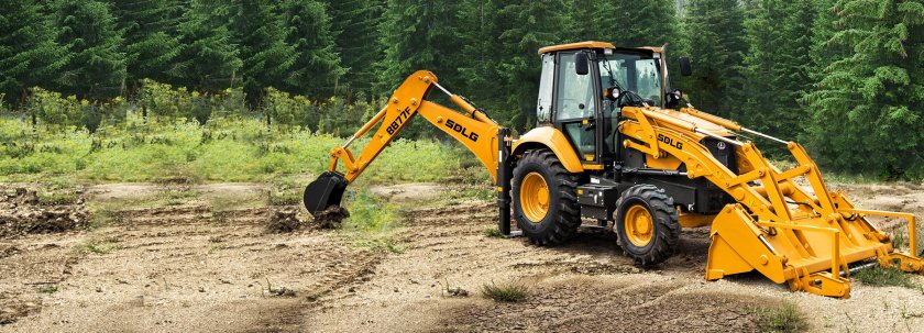 Экскаватор-погрузчик sdlg b877