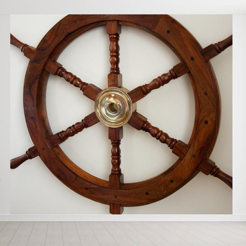 Штурвал деревянный