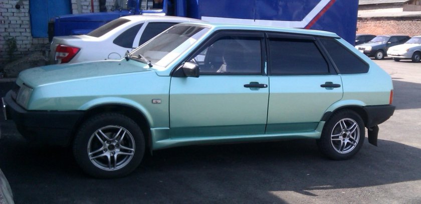 ВАЗ 21099 серо-зеленый металлик