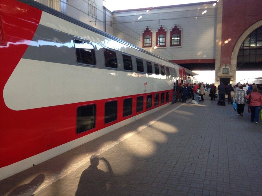 Поезд Пальмира двухэтажный Санкт-Петербург