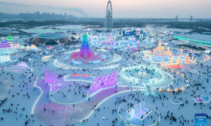 Ледяной город в китае