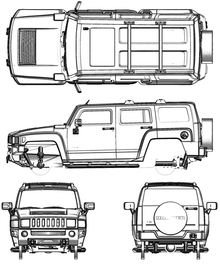 Hummer h3 Blueprint
