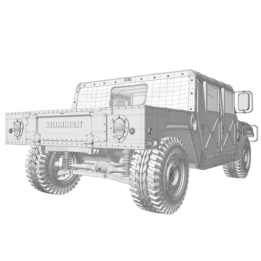 Hummer h1 humvee чертеж