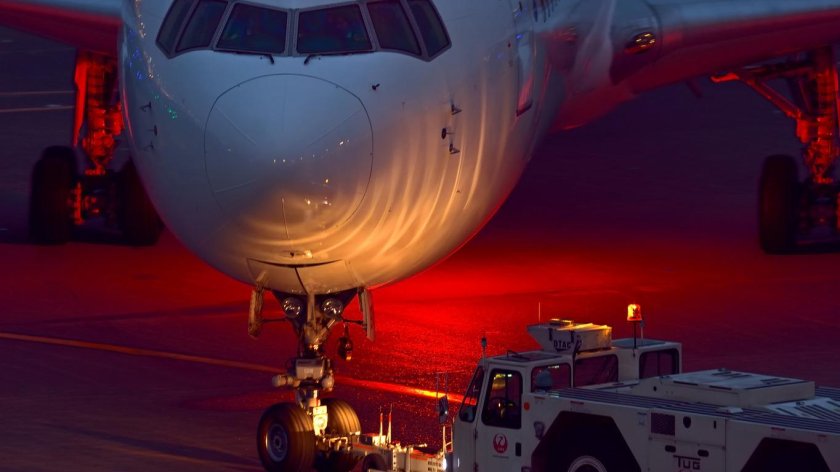 Боинг 777 ночью