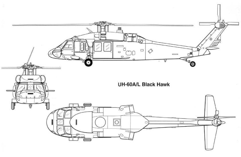 Sikorsky sh-60 Seahawk чертеж