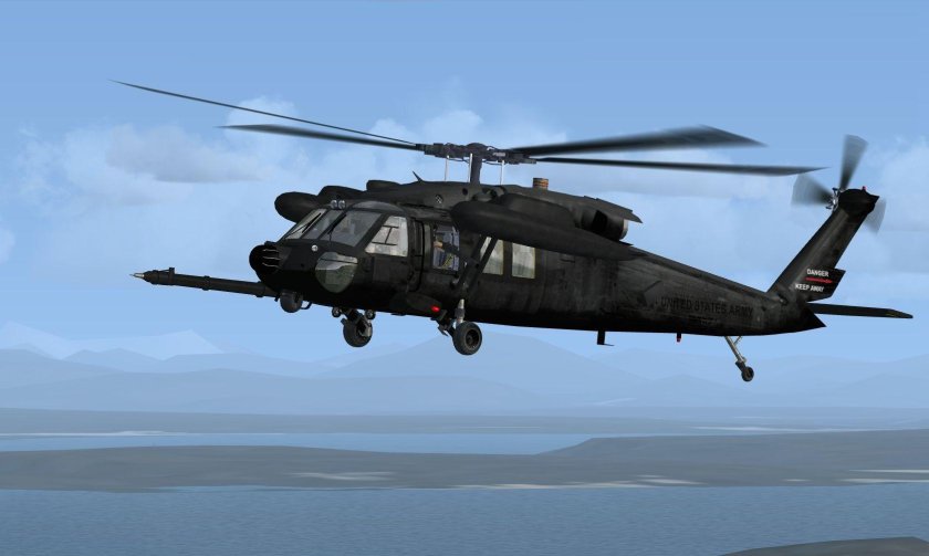 Вертолёт uh-60 Black Hawk