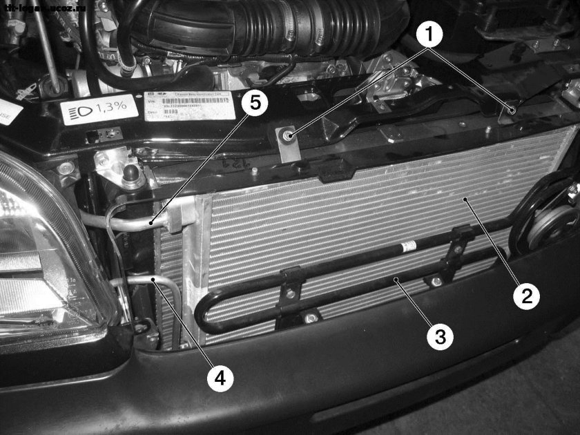 Крепление радиатора Нива Шевроле